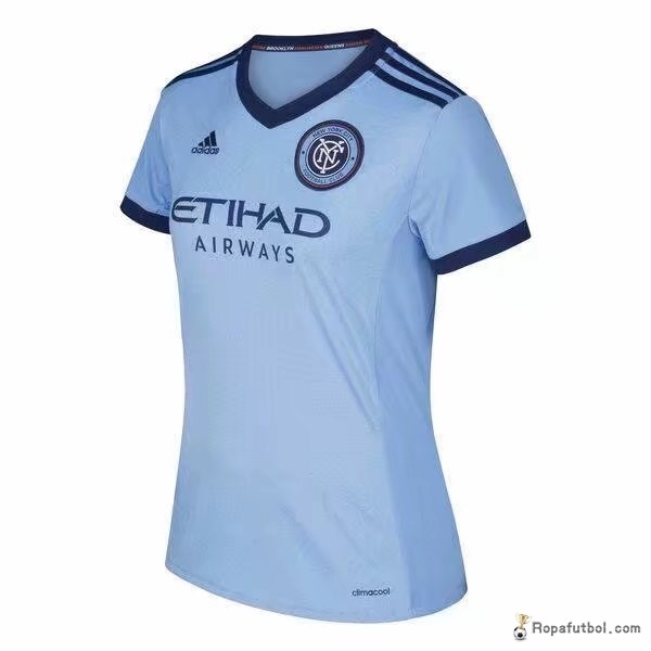 Camiseta New York City Replica Primera Ropa Mujer 2017/18 Azul